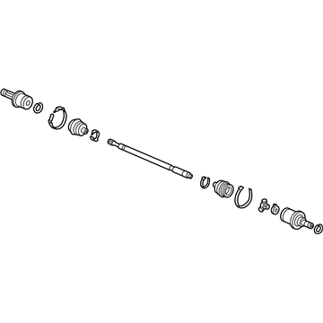 Acura 42311-TZ7-A01 Rear Left Axle Cv Boot Shaft