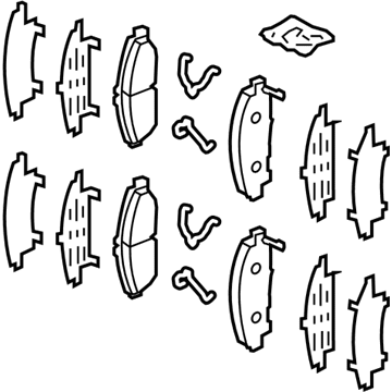 Acura 45022-TZ5-A01 Front Disc Brake pad Set