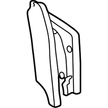 Acura 76221-S3V-A20ZB Garnish Sub-Assembly, Passenger Side (Dark Saddle)