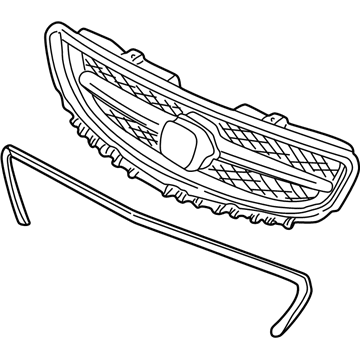 2000 Acura TL Grille - 75114-S0K-A01