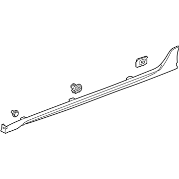 Acura 71800-TZ3-A22ZF Garnish Passenger Side (Platinum White Pearl)