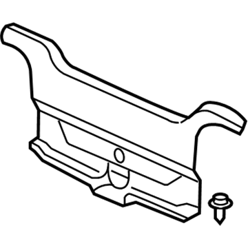 Acura 84640-S6M-A01ZA Rear Panel Lining Assembly (Graphite Black)