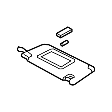 Acura 83280-TJB-A01ZA Sunvisor Left (Alluring Ecru)