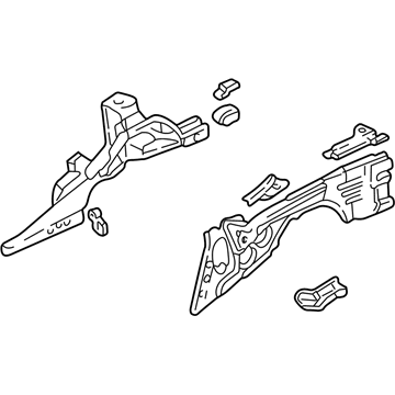 Acura 04656-SL0-A01ZZ Panel Set, Left Rear Frame