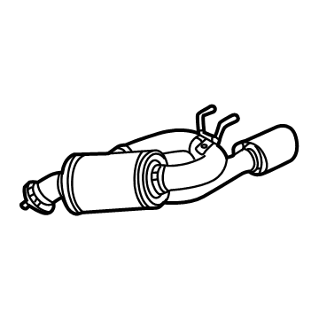 Acura 18305-T22-A01 Muffler, Left Exhaust