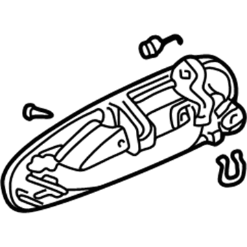 2001 Acura CL Door Handle - 72180-S3M-A01ZF