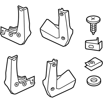 Acura RLX Mud Flaps - 08P00-TY2-240