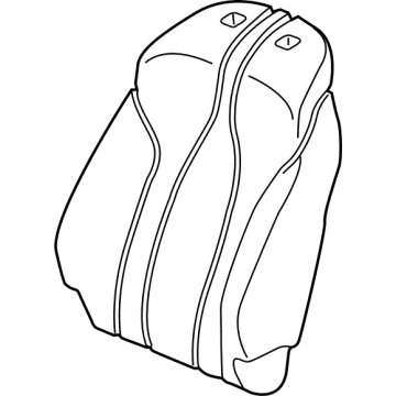 Acura 81527-TJB-A81 Front Back Pad Component Left