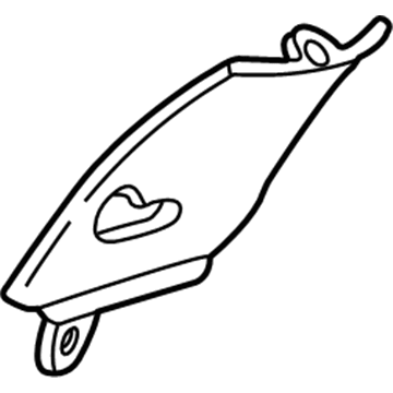 Acura 84181-SL0-T00ZA Garnish, Left Rear Pillar (Real Black)