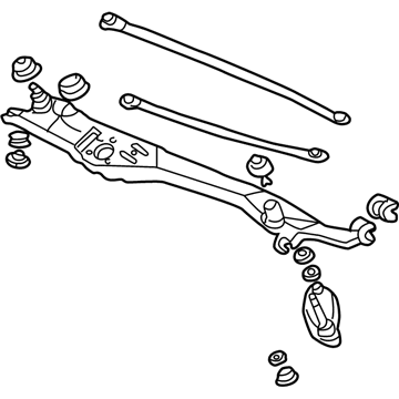 Acura RL Wiper Pivot Assembly - 76530-SP0-A02