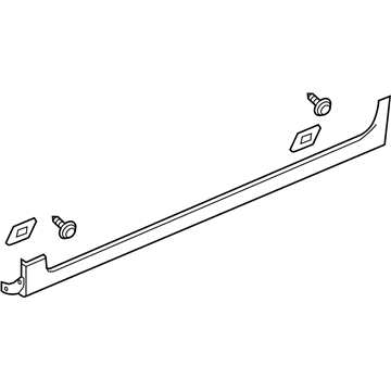 Acura 71850-TV9-A31ZA Garnish Assembly, Driver Side Sill (Modern Steel Metallic)