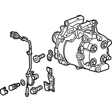 38810-R9A-A01 Acura A/C Compressor Illustration 1 of 1