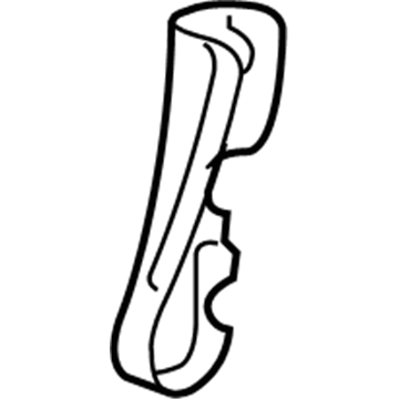 Acura 81357-S9V-A01ZC Cover A, Passenger Side Middle Seat Bracket (Inner) (Saddle)