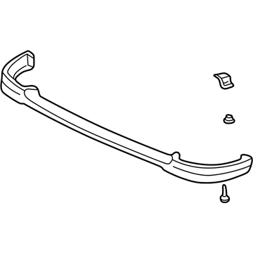 71110-ST7-R01ZB Acura Front Air Spoiler (Starlight Black Pearl) Illustration 1 of 1