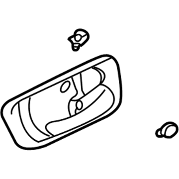 2000 Acura TL Door Handle - 72620-S0K-A03ZC