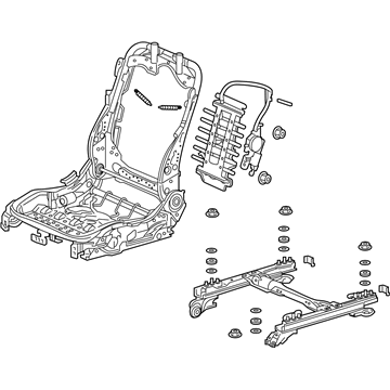 Acura 81126-TZ5-A61 Frame, Right Front Seat