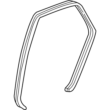 2003 Acura TL Weather Strip - 72855-S0K-A01ZC