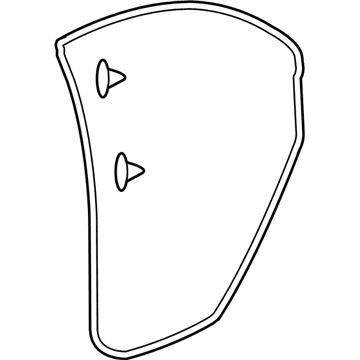 Acura 72810-SJA-A01 Weatherstrip, Right Rear Door