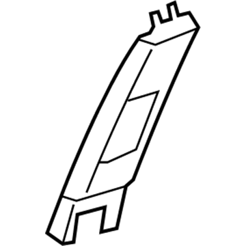 Acura 84111-SZN-A12ZA Garnish Assembly, Passenger Side Center Pillar (Upper) (Gray)