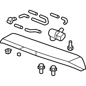 Acura 74900-STK-A03ZC Garnish Assembly, Tailgate Spoiler (White Diamond Pearl)