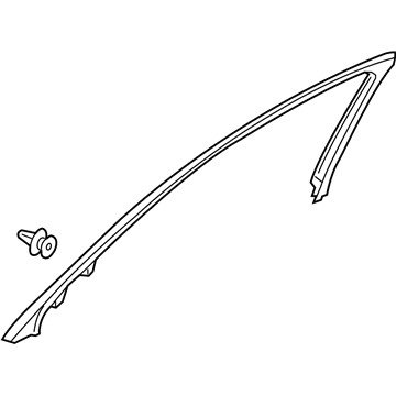 Acura ILX Hybrid Door Moldings - 72442-TX6-A01ZA