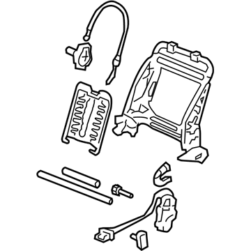 Acura 81126-SDB-A73 Frame, Right Front Seat-Back (Ts Tech)