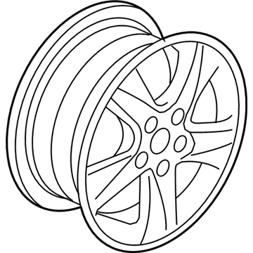 Acura 42700-TL2-A91 Aluminum Wheel Rim (17X7) (1/2J) (Tpms) (Enkei)