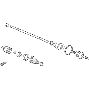 Acura TSX Axle Shaft - 44306-TP1-A03