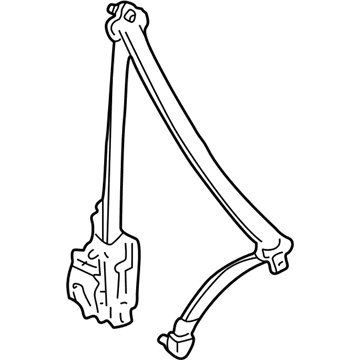 2000 Acura TL Seat Belt - 04818-S0K-A01ZC