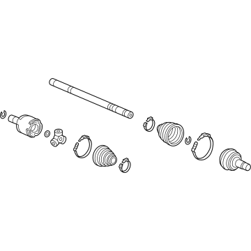 Acura TLX Axle Shaft - 44306-TGZ-A01