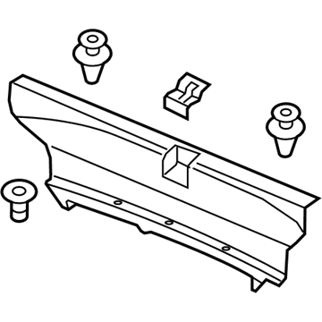 Acura 84640-TZ3-A01ZA Rear Panel Lining Assembly (Premium Black)