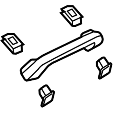 Acura 83240-SNA-A01ZN Grab Rail Assembly (Premium Ivory)