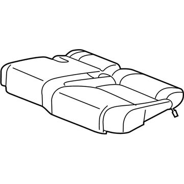 Acura 81731-TZ5-A62ZA Cover Assembly, Driver Side Middle Seat Cushion Trim (Sandstorm)