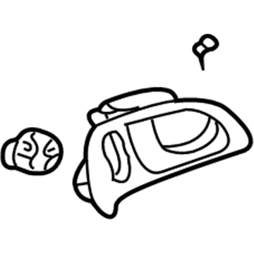 2002 Acura RSX Door Handle - 72160-S6M-A01ZB