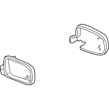 Acura 76201-S04-Y24ZC Passenger Side Mirror Cover Set (Granada Black Pearl)
