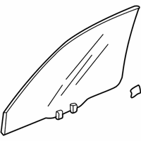 Acura TL Auto Glass - 73350-S0K-A00 Glass Assembly, Left Front Door (Green)