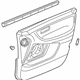 Acura 83583-S3V-A01ZB Lining, Left Front Door (Dark Saddle) (Leather)