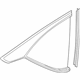 Acura 73550-TJB-A11 Glass, Left Quarter Windshield