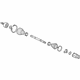 Acura 44305-TY2-A01 Passenger Side Driveshaft Assembly