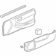 Acura 83533-ST8-A20ZB Lining, Right Front Door (Graphite Black/Dark Excel Charcoal)