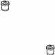 Acura 50370-TZ5-A01 Rear Rubber