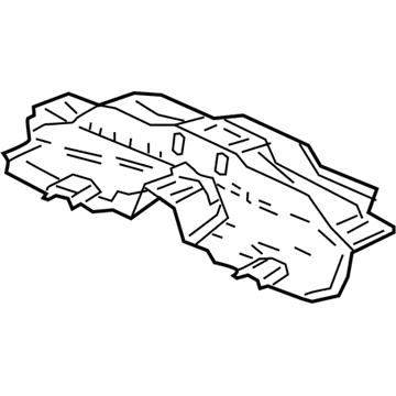 65700-TVA-A02ZZ Acura Middle Floor Crossmember Illustration 1 of 1