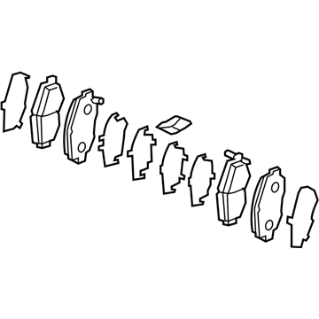 45022-TX4-315 Acura Set, Pad Front (18Cl) Illustration 1 of 1