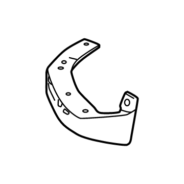 86522397 Acura DEFLECTOR-FRT TIR R. Illustration 1 of 1