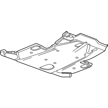 85109886 Acura DEFLECTOR ASM-U/B RR Illustration 1 of 1