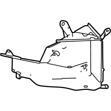 74167-TYB-A50 Acura DUCT L, SIDE RAD IN. Illustration 1 of 1