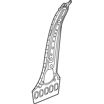 64220-3W0-A00ZZ Acura PILLAR, R. CENTER Illustration 1 of 1