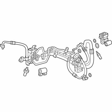 85735212 Acura PIPE ASM-HTR & A/C E Illustration 1 of 1