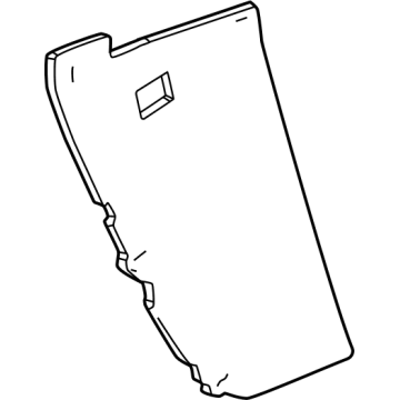 85085173 Acura INSLTR, RR. DR TRIM Illustration 1 of 1