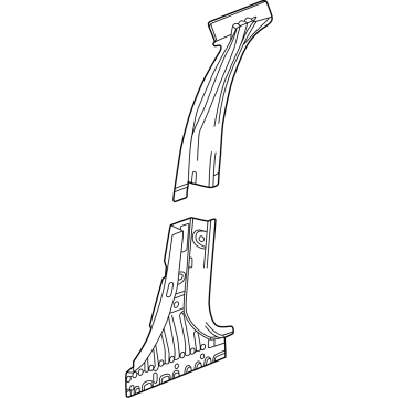 86790197 Acura REINFORCEMENT ASM L. Illustration 1 of 1